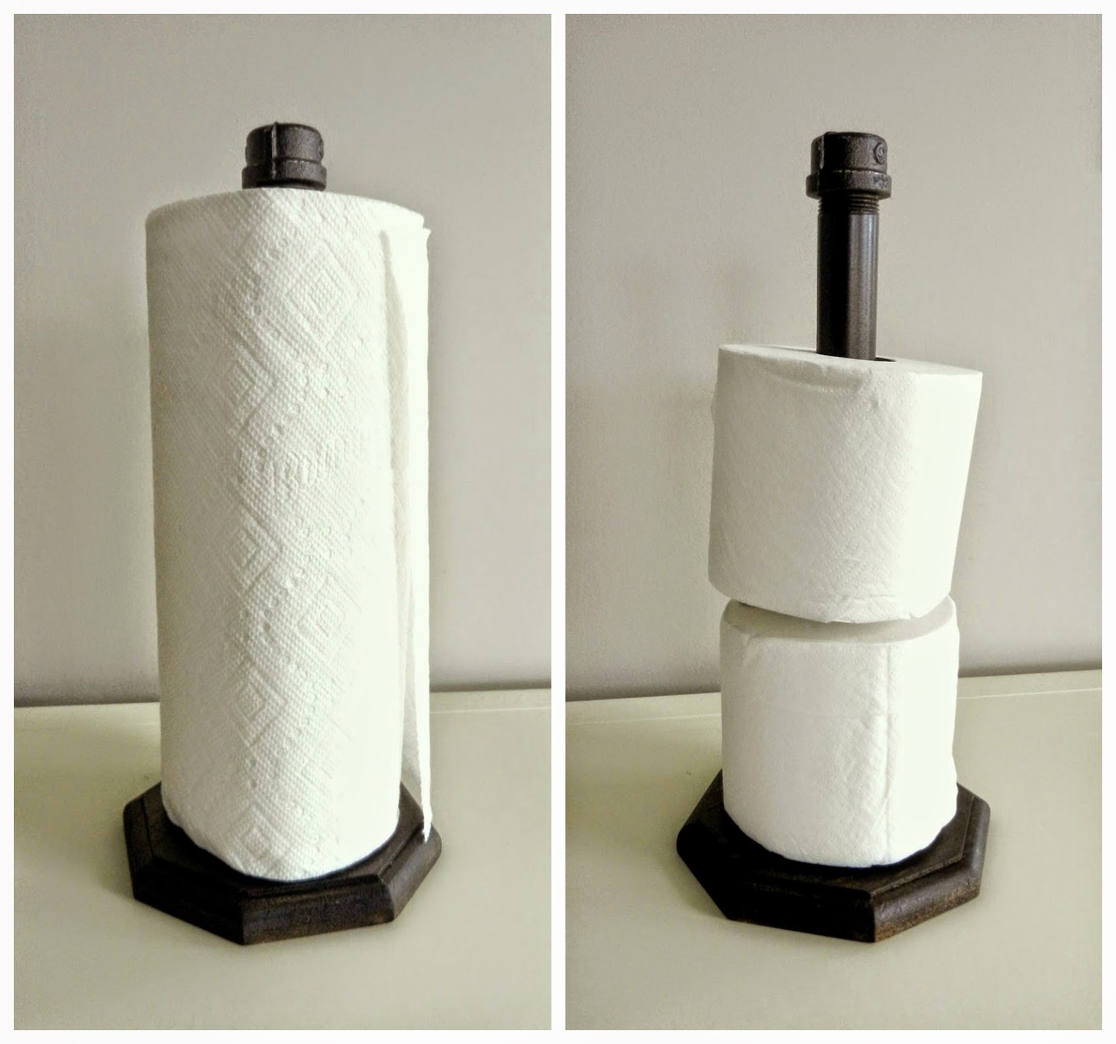 Industrial Paper Towel Holder {Tutorial} Moving to the Country