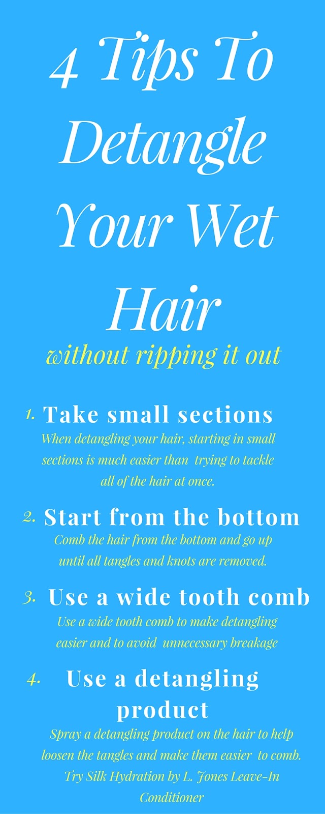 How To Detangle Your Wet Hair Without Ripping Your Hair Out LaToya Jones