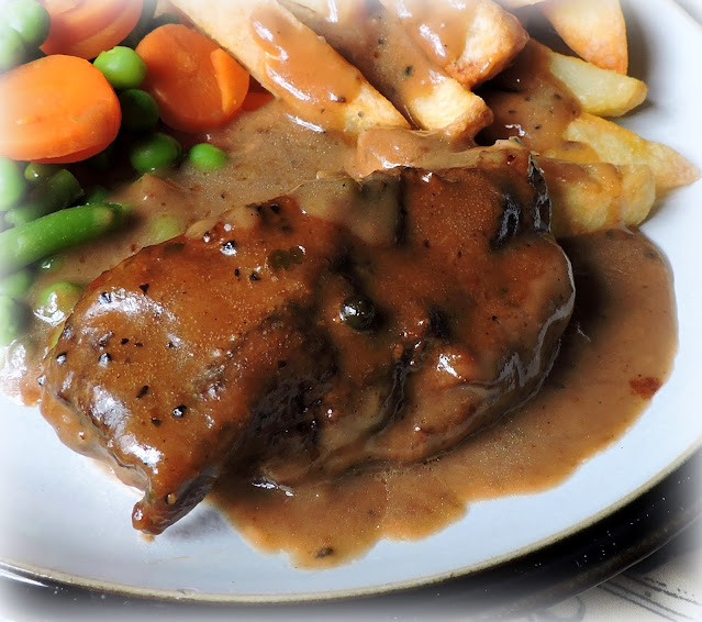 Braised Beef with a Peppercorn Sauce