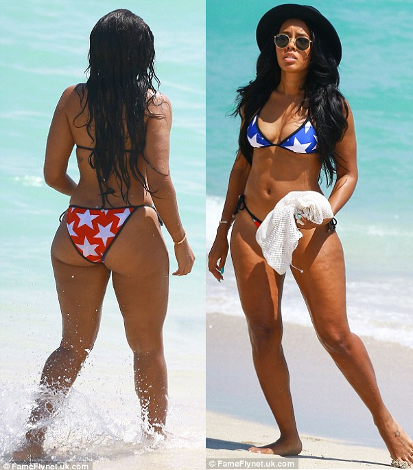 Angela Simmons shows off dangerous curves in sexy bikini(Pho. 