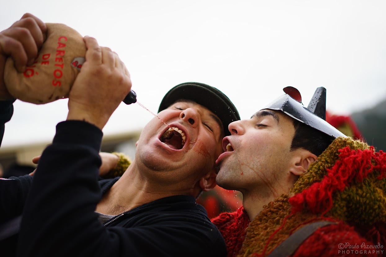 Festas de carnaval nas ruas de Lazarim