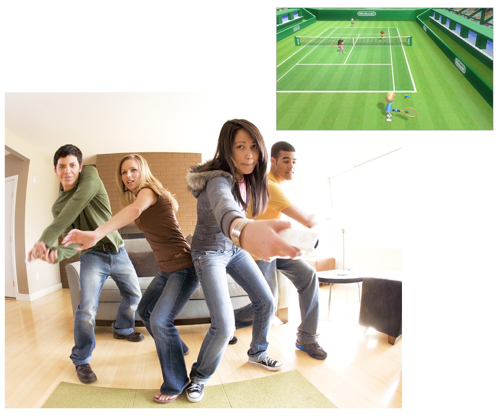 Nintendo Wii Usado Branco 2006 Com Controles + Jogos Wii Sports