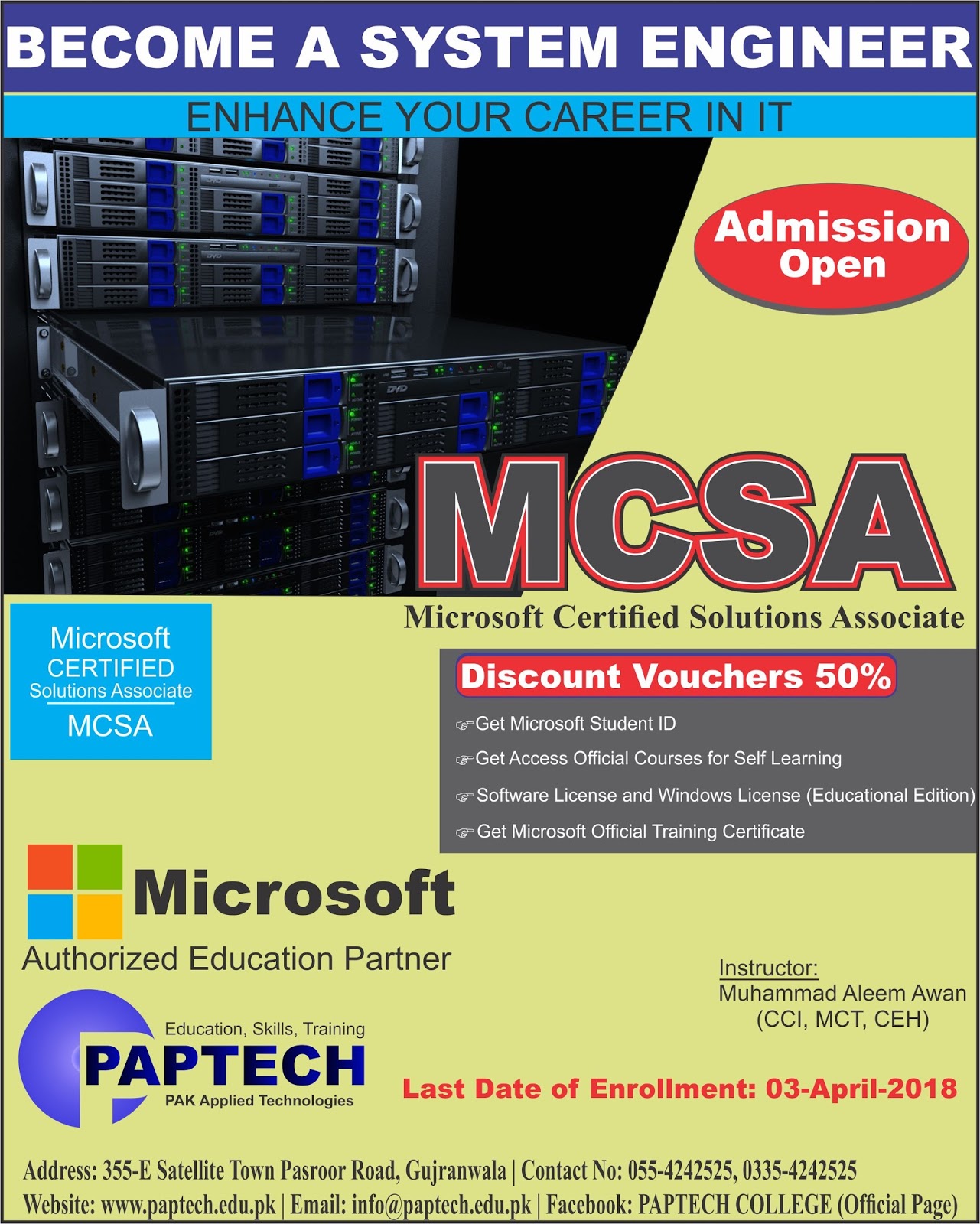 microsoft student discount mcsa
