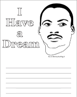 Martin luther king jr writing paper