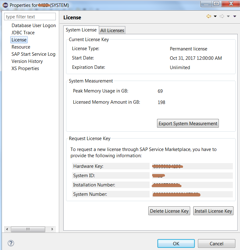 SAP HANA Central Error “License key could not be installed” on SAP HANA DB