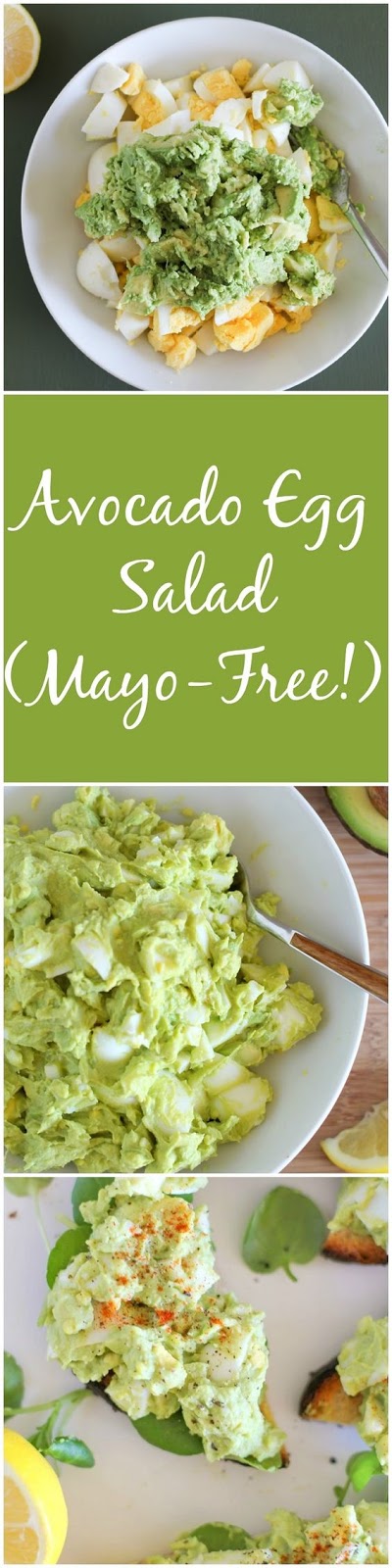 http://www.theroastedroot.net/avocado-egg-salad-mayo-free/ Avocado Egga Salad