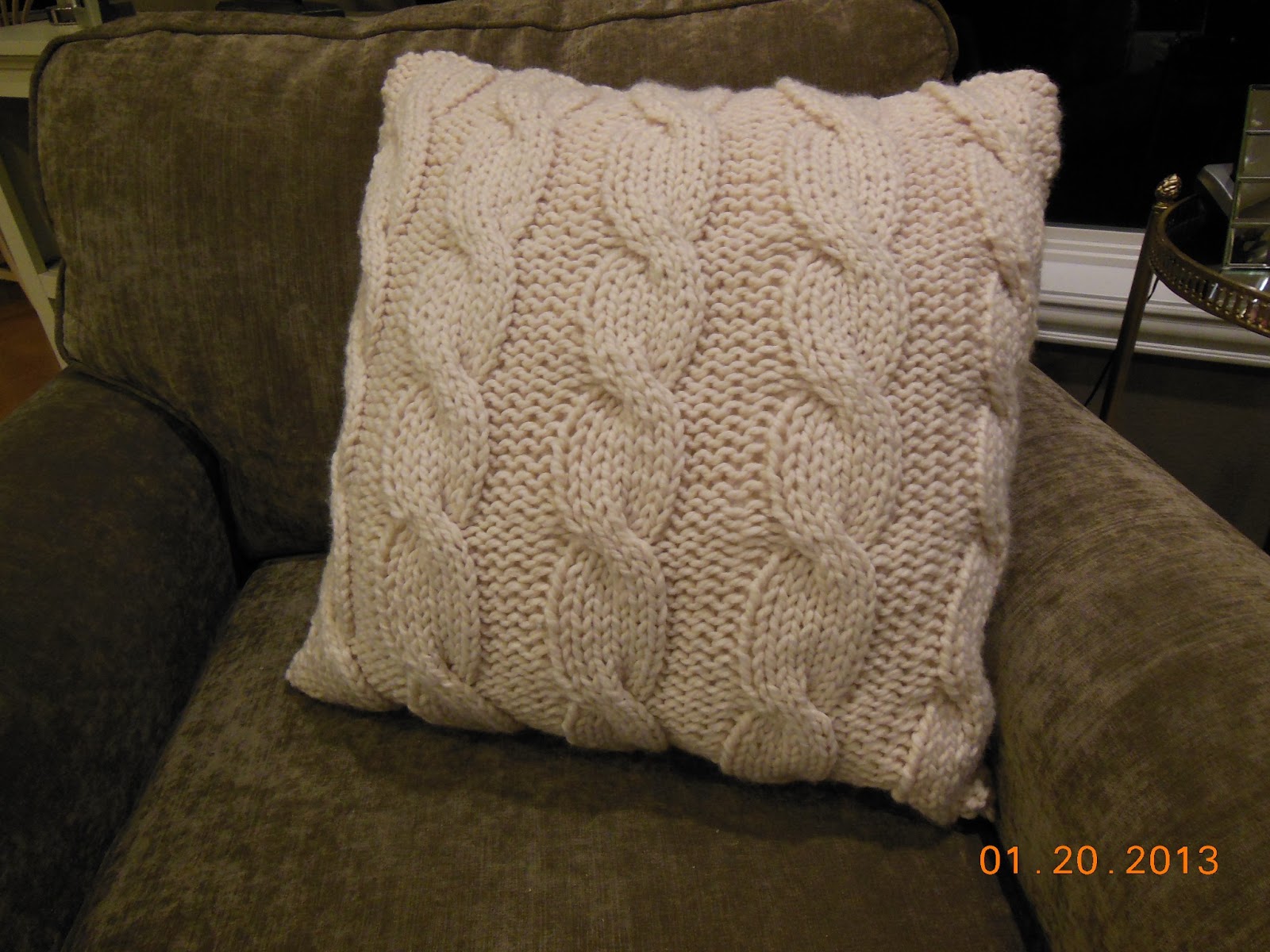 Create a Home You Love Pottery Barn style Knit Pillow