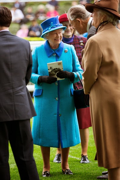 Queen Elizabeth II attends the QIPCO British Champions Day at Ascot Racecourse