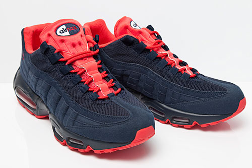 navy blue and red air max 95