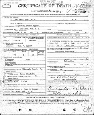 Segourney Eppard death certificate https://jollettetc.blogspot.com