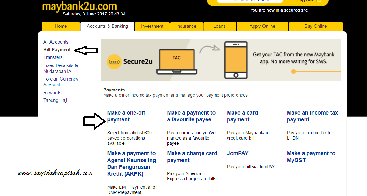Bayar Insurans Takaful Prudential BSN secara Online thru maybank2u Bayar Insurans Takaful Prudential BSN secara Online thru maybank2u