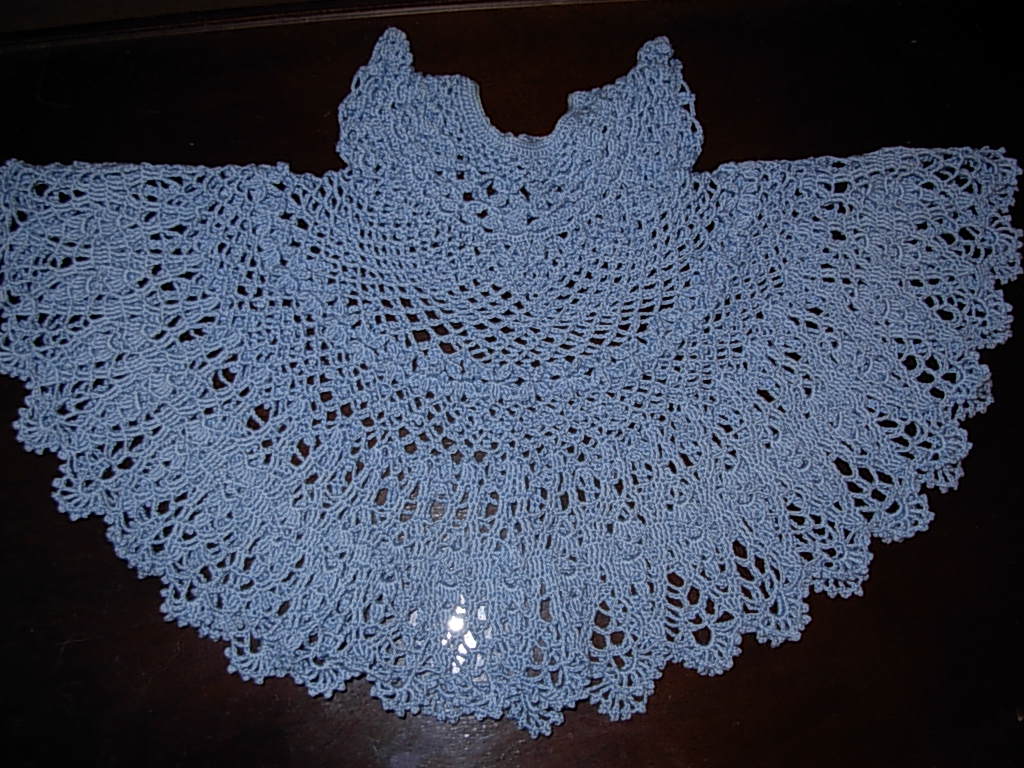 Crochet Ruffled Baby Dress - YouTube