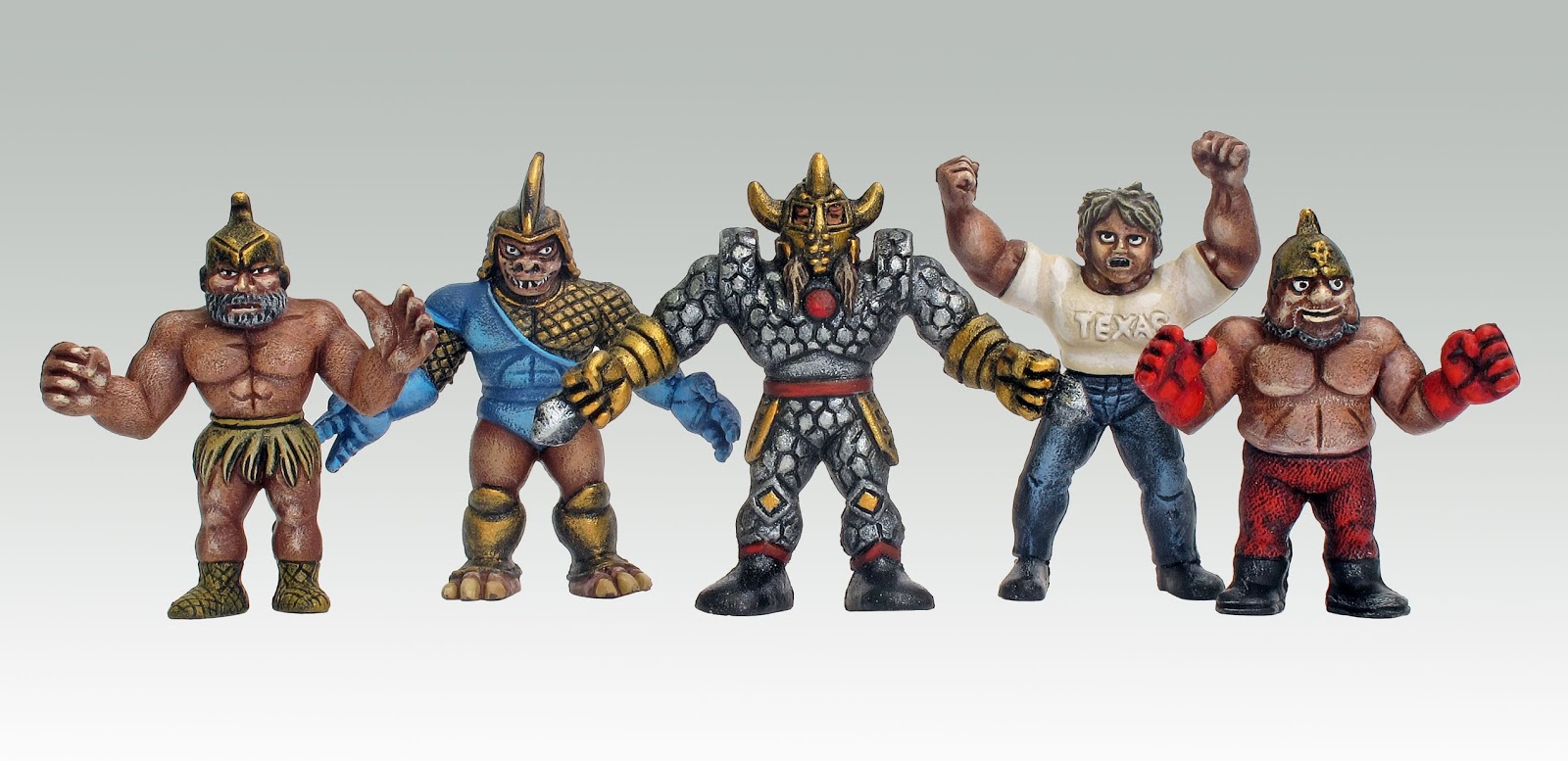 Mike's Painted Miniatures M.U.S.C.L.E. figures