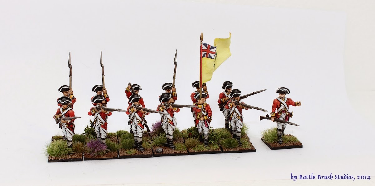 American War Of Independence British infantry sprue With Bases AWI Warlord Games 