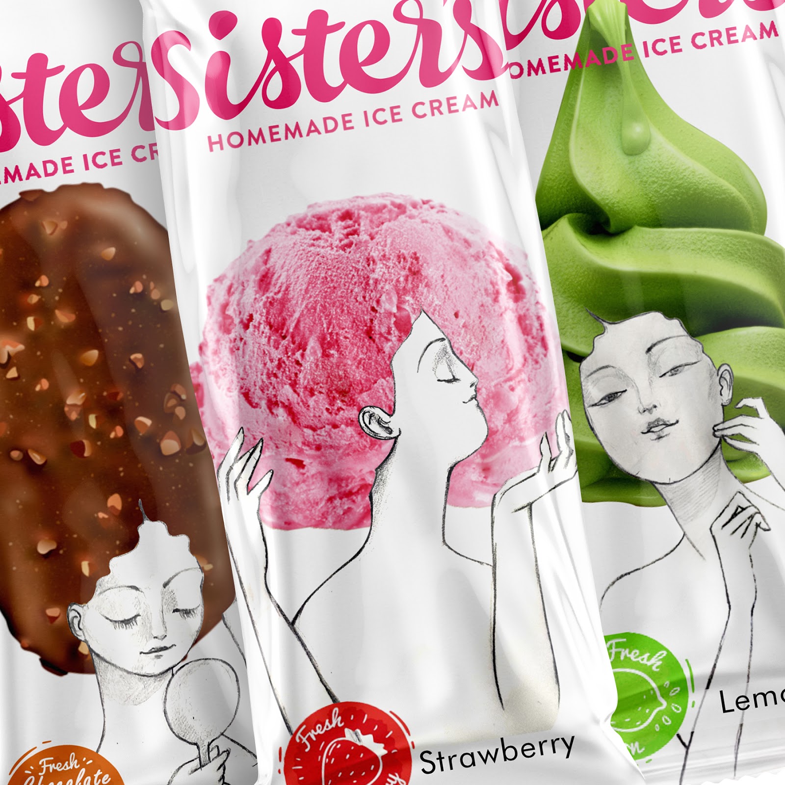 Sister’s Ice Cream Packaging Of The World