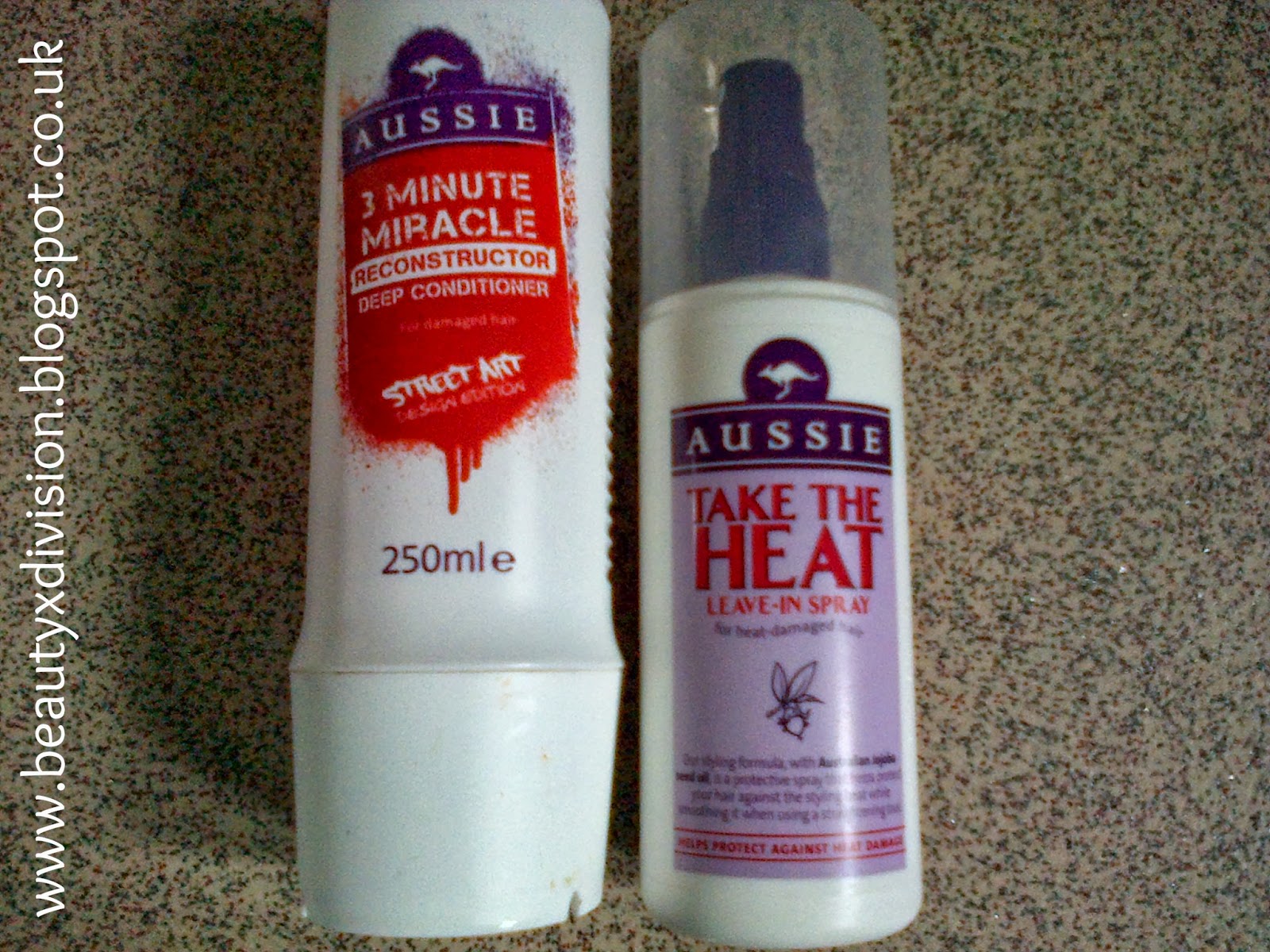 Aussie 3 Minute Miracle Deep Conditioner & Aussie Take the Heat Leave