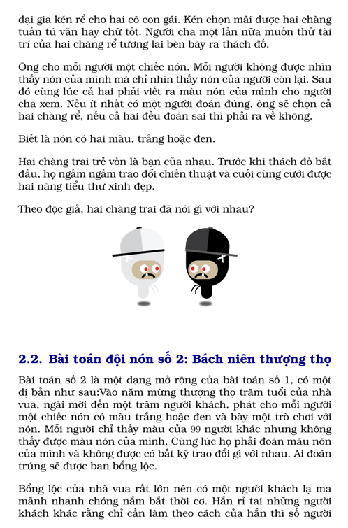 bài toán đội nón số 2 bách niên thượng thọ bài toán bách niên thượng thọ, bai toan bach nien thuong tho