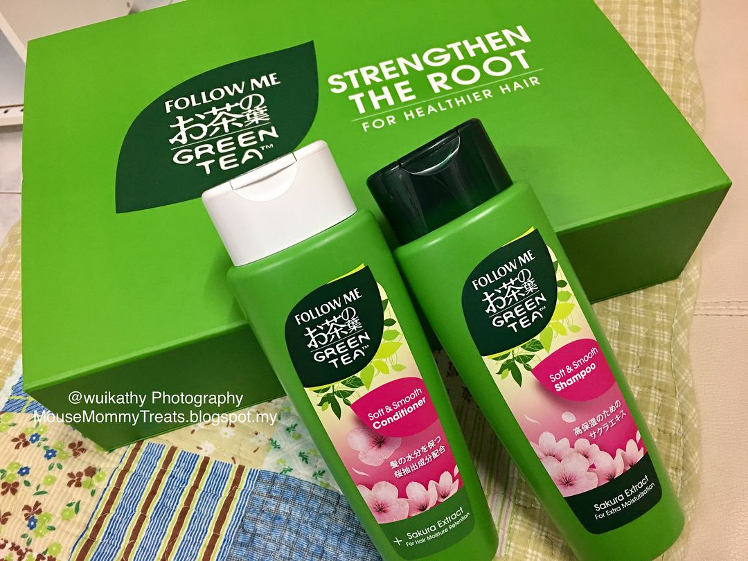 New Green Tea Formulation Of Follow Me Shampoo Conditioner Scalp