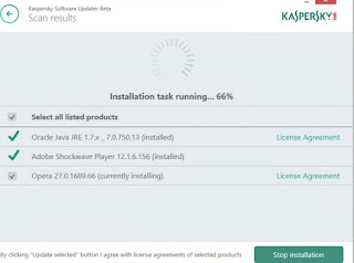 Kaspersky Software Updater programma Kaspersky Software Updater