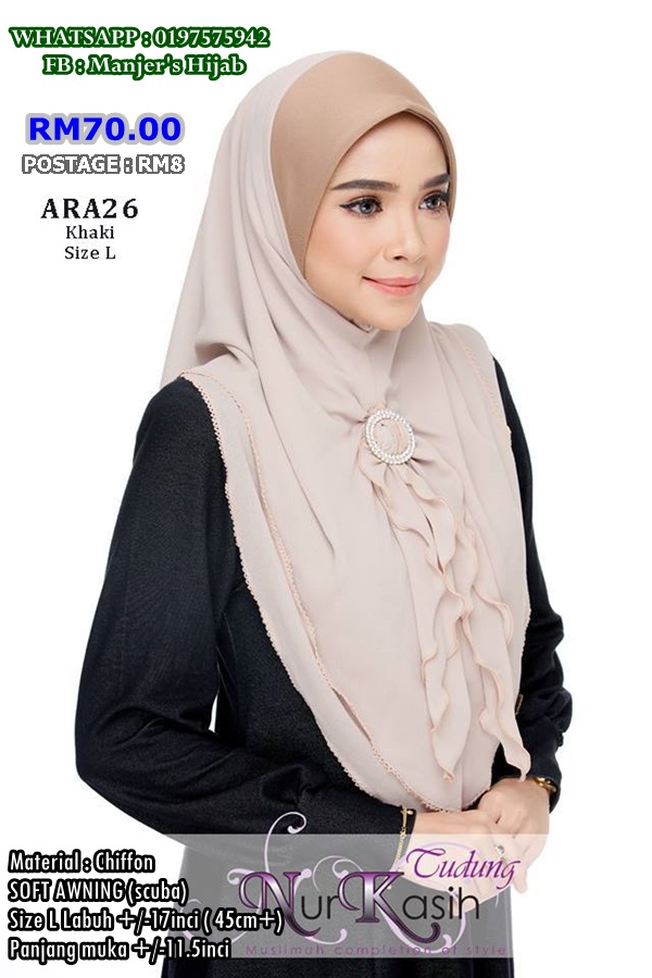 TUDUNG NUR KASIH AIRAA SOFT AWNING