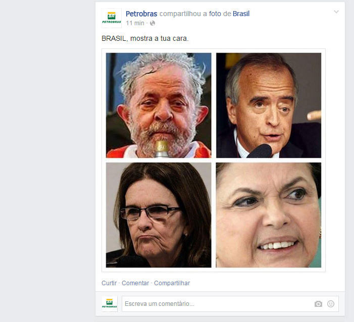 Envolvidos com escândalo da Petrobras brincando no Facebook!
