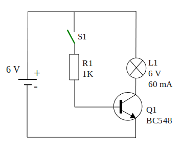 Rangkaian  Saklar Transistor  atau Transistor  Sebagai Saklar 