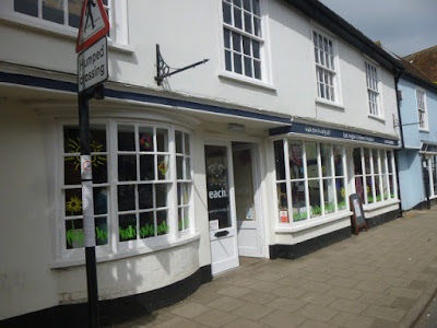A picture of the front of the EACH shop, one of the charity shops on Hadleigh High Street