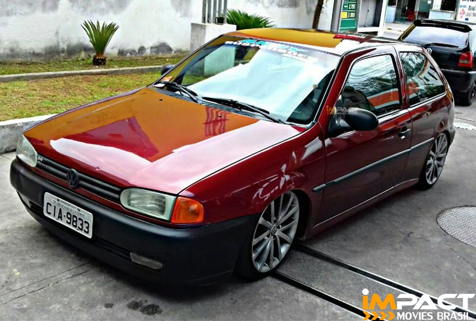 VW Gol G2 Bola Rebaixado Com Rodas Gol G5 Aro 17 Suspensão Rosca