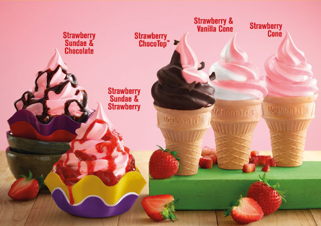 Strawberry Cone McDonald's Malaysia Strawberry Cone McDonald's Malaysia