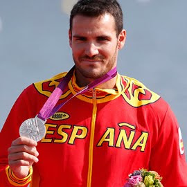 medalla de plata Saúl Craviotto en Piragüismo K1 200 metros España Juegos Olímpicos de Londres 2012