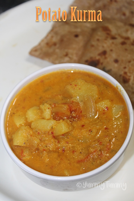 Potato Kurma Recipe Aloo Kurma Recipe for Chapathi, Biryani