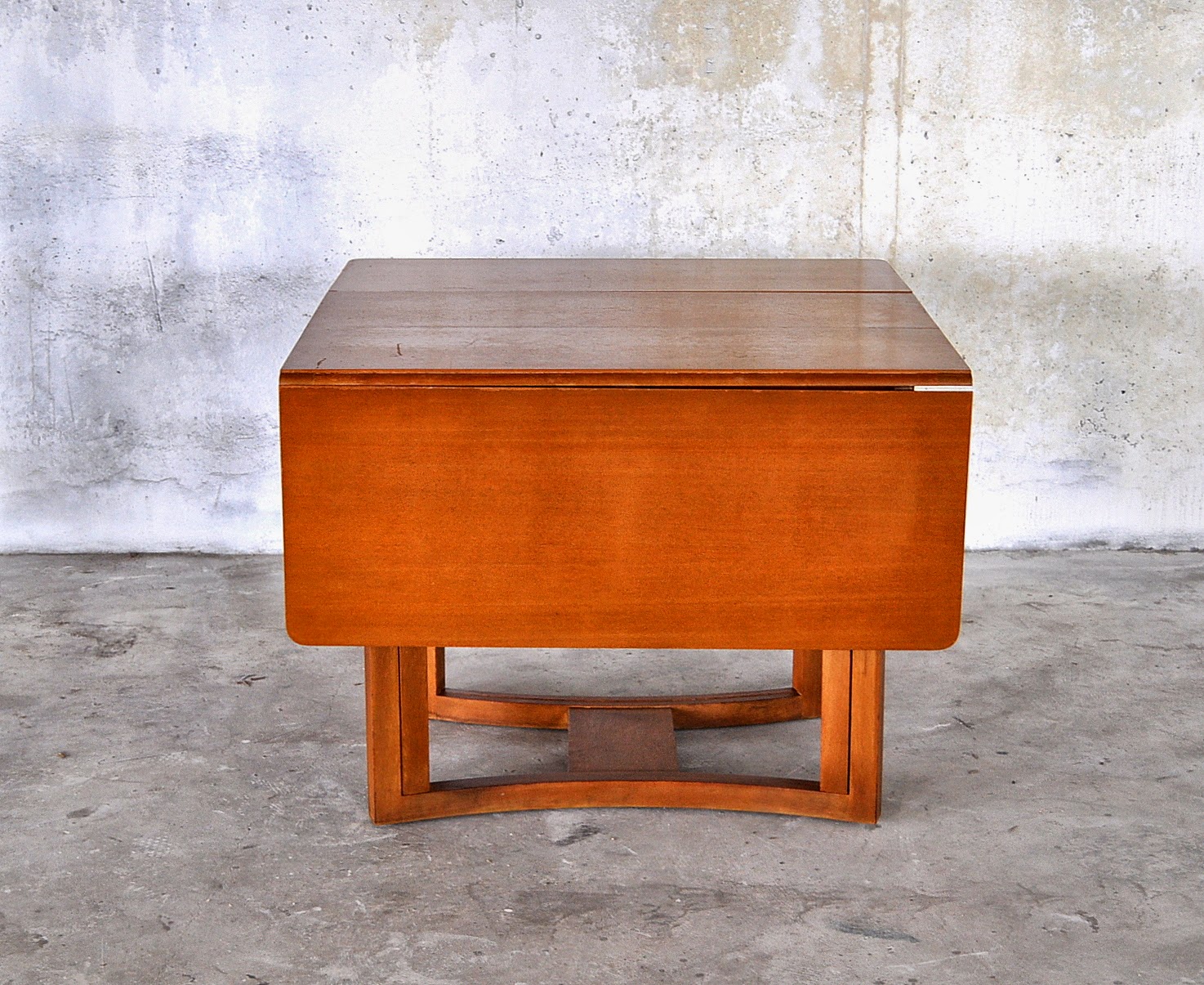 SELECT MODERN: Rare Mid Century Modern Extension Drop Leaf Dining Table