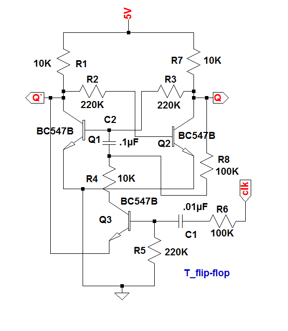 What is a T Flip-Flop ??? (Using Discrete Transistors)