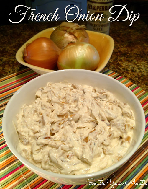 Homemade French Onion Dip made with caramelized onions, thyme, garlic and sour cream. So easy and so much better... you'll never buy it again!