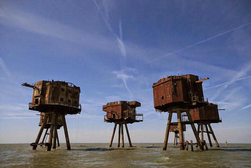 4. The Maunsell Sea Forts, Engalnd - 31 Haunting Images Of Abandoned Places That Will Give You Goose Bumps