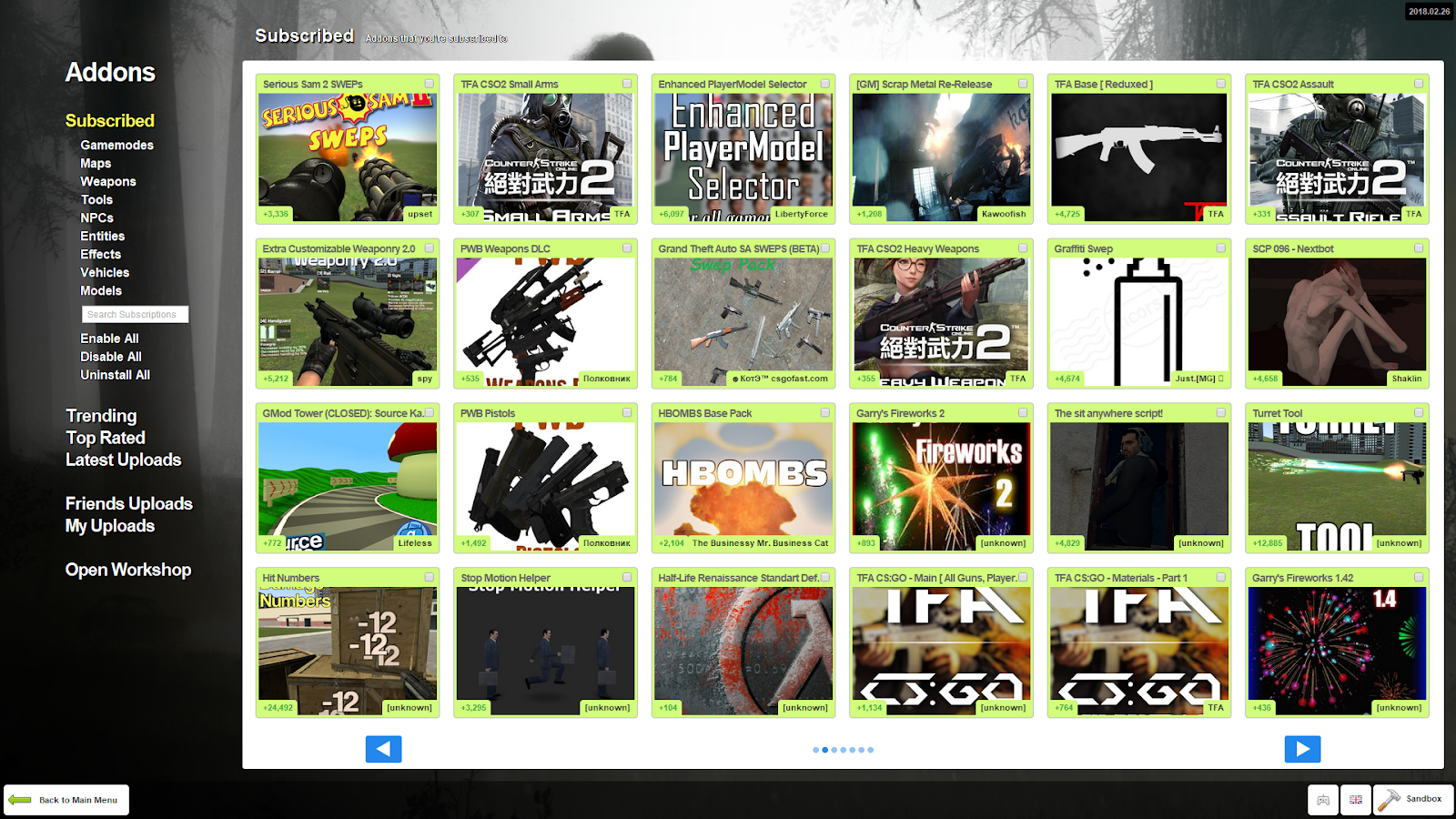 gmod addons no steam
