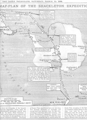 Map of proposed Endurance expedition route Map of proposed Endurance expedition route