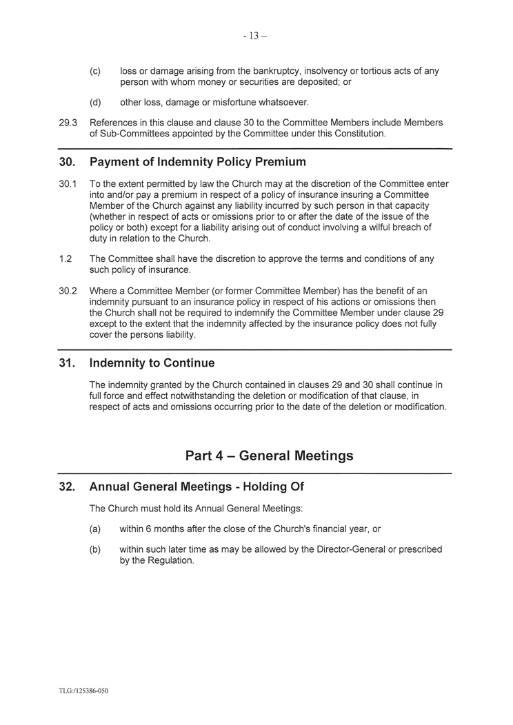 Constitution of The Congregation of the Enmore Spiritualist Church Incorporated