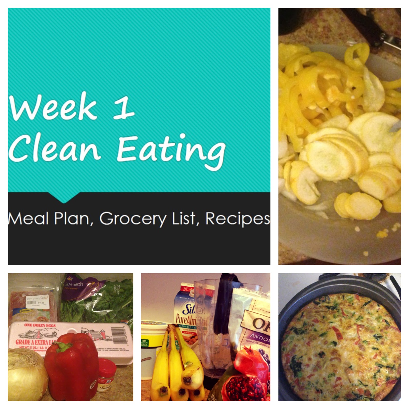 Clean Eating Week 1 Meal Plan | LindsSays