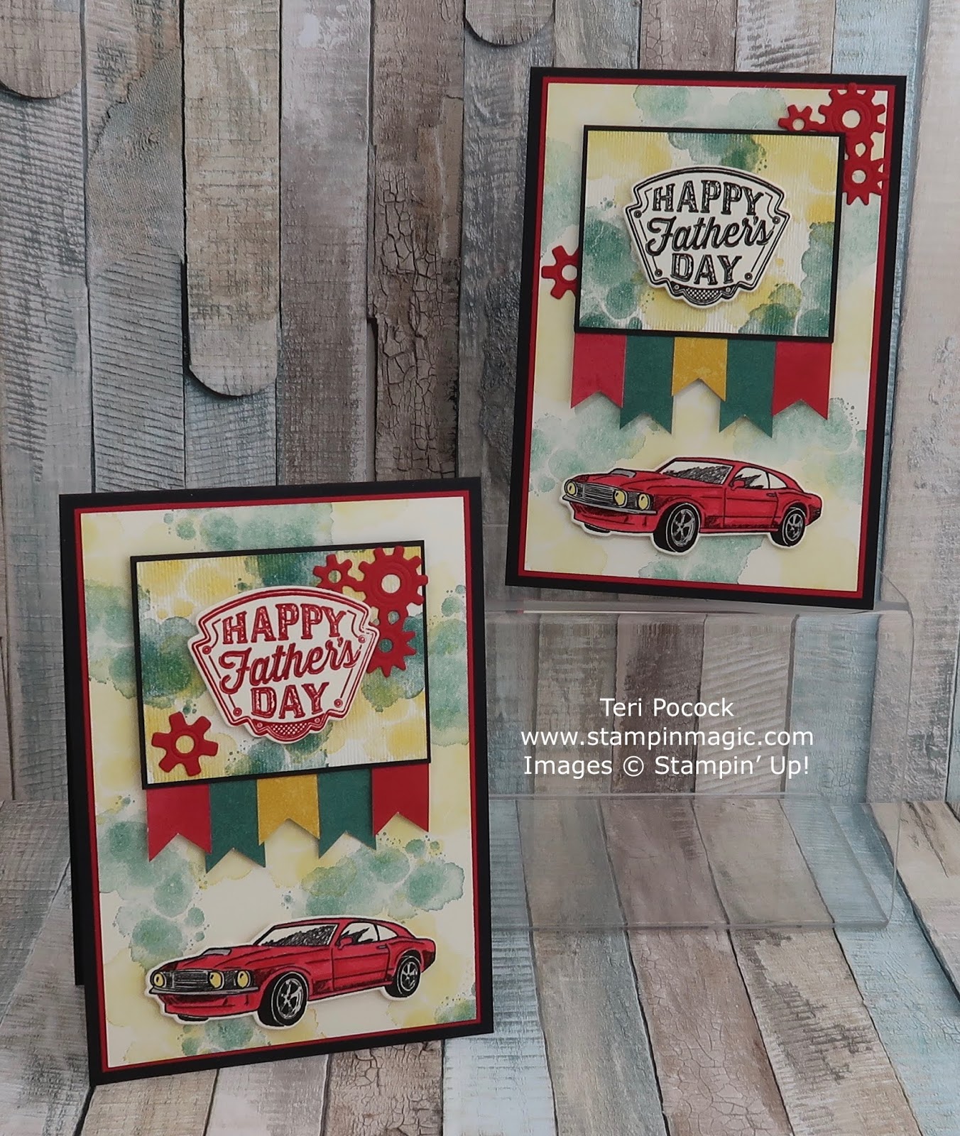 Stampin' Up! UK Demonstrator Teri Pocock Geared Up Garage