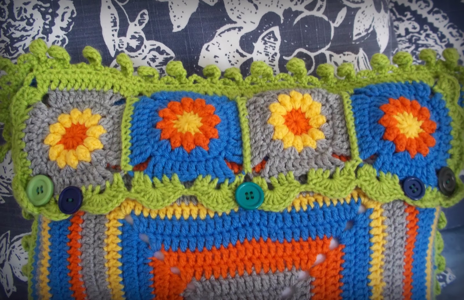 popcorn stitch cushion popcorn stitch flower cushion