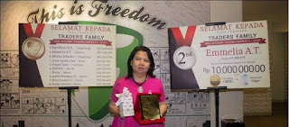 Emmelia, juara dalam Traders Family Trading Contest Emmelia, juara dalam Traders Family Trading Contest