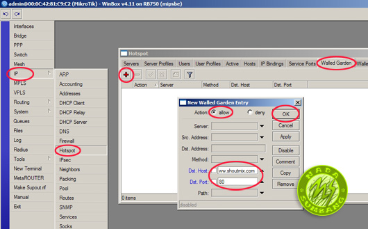 Fungsi walled garden pada hotspot mikrotik