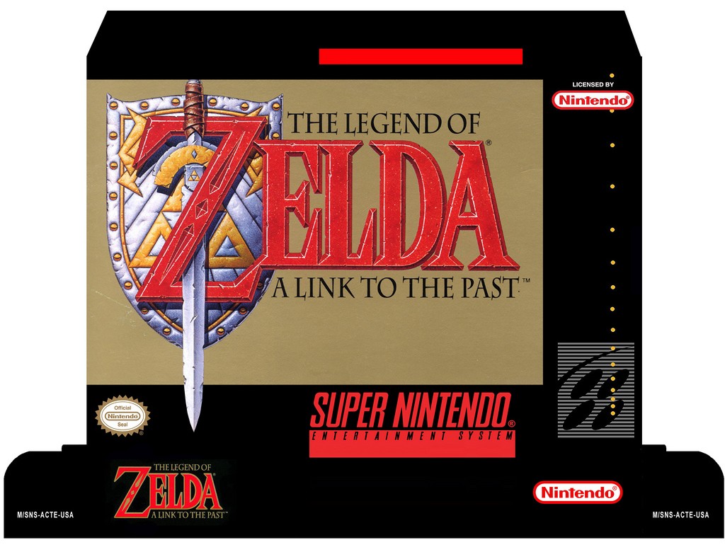 Super Nintendo Labels: The Legend Of Zelda A Link To The Past