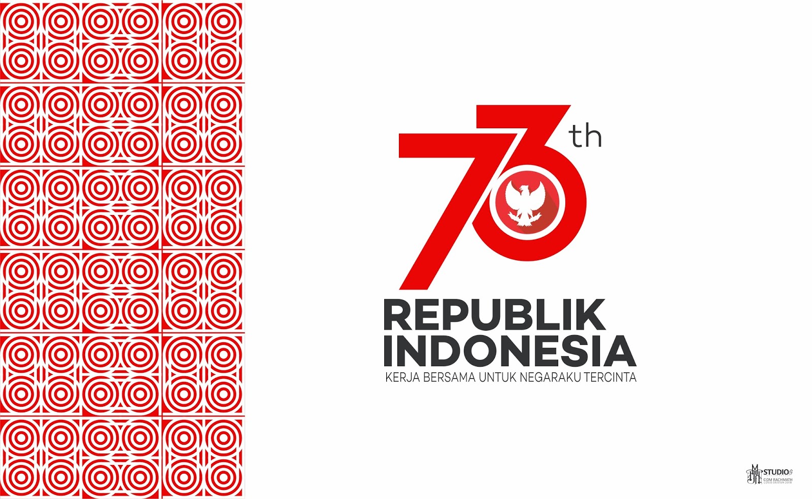 HUT RI 73 LOGO IMAHKU STUDIO Imahku Desain