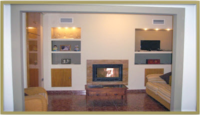 Patricia Alberca: Instalación de chimenea y ampliación de salón