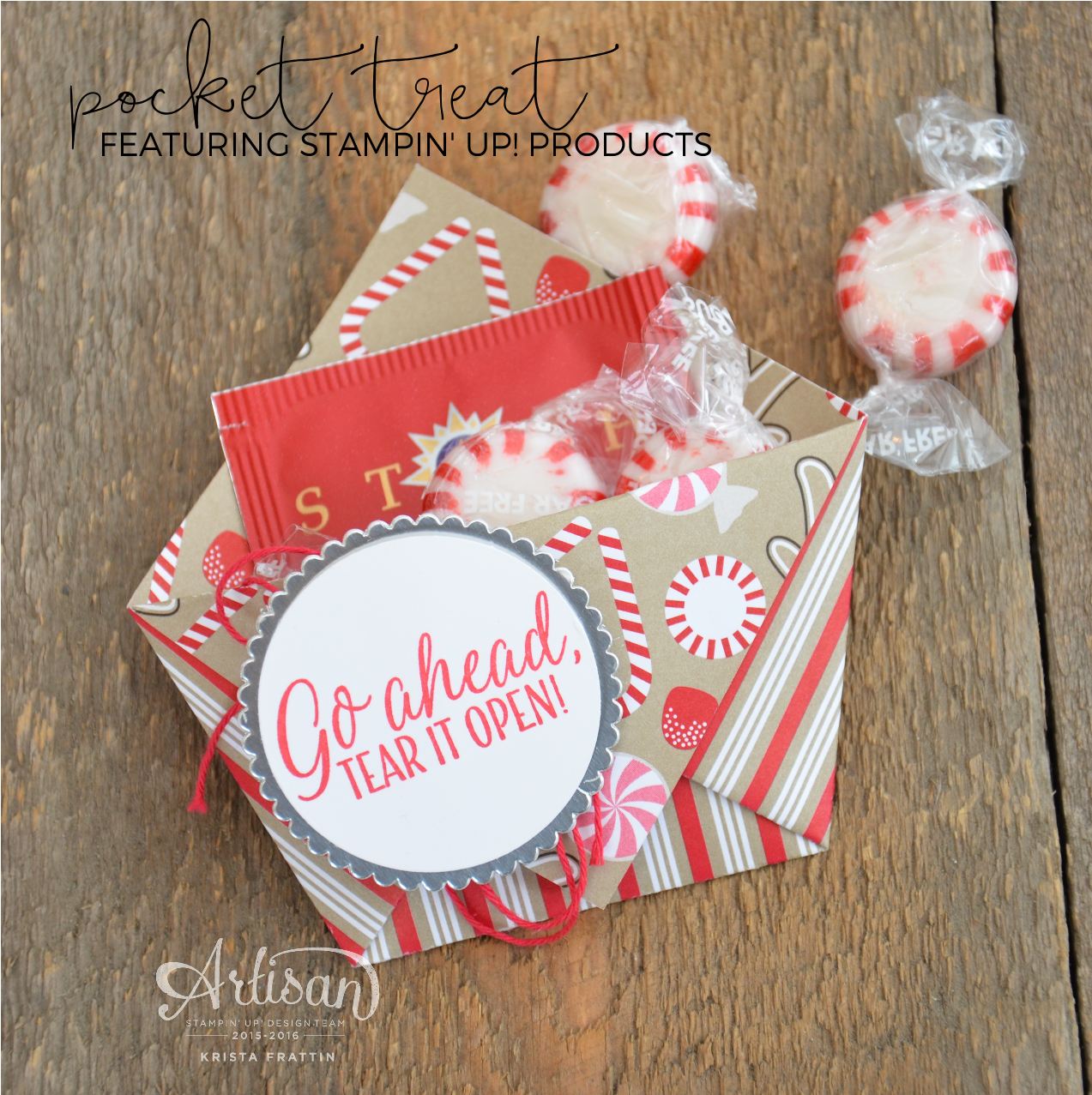 Stampin' Dolce Candy Cane Lane Party Decor Fancy Friday September Hop