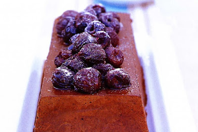 Chocolate marquise with vanilla roast cherries desserts recipes Chocolate marquise with vanilla roast cherries desserts recipes