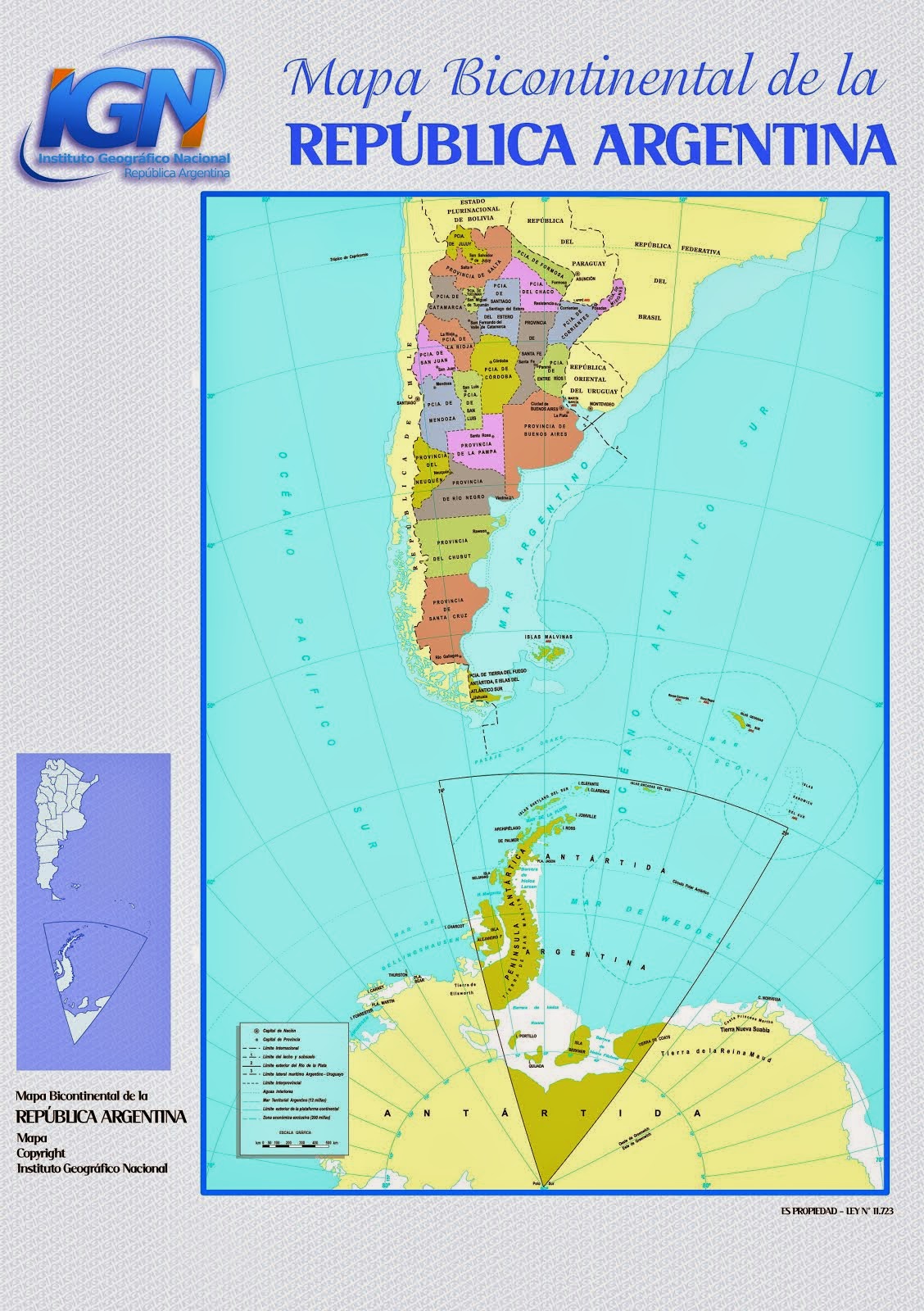 Mapa Bicontinental