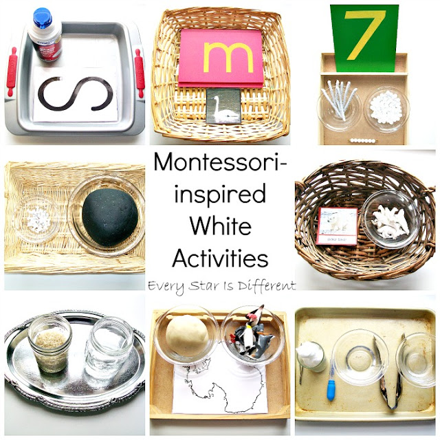 Montessori-inspired White Activities with Free Printables